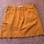 PacSun Yellow Corduroy Skirt Photo 1