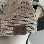 CC Canvas‎ Cotton Distressed Brim Strap Hat Mesh Ponytail Holder Baseball Cap OS Gray Photo 4
