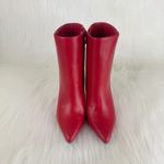 Qupid New Women's Portia Faux Leather Ankle Boots Bootie Shoes Size 6 Red Photo 5
