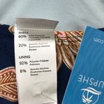 Cupshe Paisley V Neck Tummy Control One Piece Swimsuit Women's Medium Blue NEW Photo 12