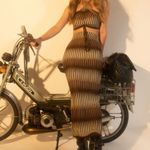 Akira Brown and Cream Maxi Dress set Photo 3