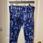 Alo Yoga  blue airbrush python skinskin leggings M Photo 3