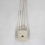 Neely & Chloe No 19‎ Mini Lady Bag White Saffiano Leather Crossbody Hand bag Photo 1