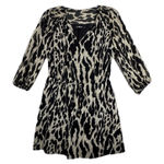 Alice & Trixie Dress Womens Medium Black Cream Cheetah Leopard Mini Exotic Edgy Photo 0