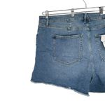 Good American Good Curve Raw Hem Denim Shorts size 24 Plus NWT Pockets Photo 5