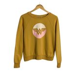 Junk Food Wonder Woman Graphic Sweatshirt Size Small Gold Photo 0