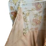ZARA Cream Romantic floral chiffon ruffle wrap dress Fairy Boho western feminine Photo 9