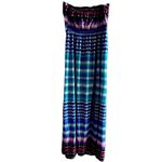 Great Northwest Indigo Striped‎ Strapless Maxi Dress Medium Purple Photo 1
