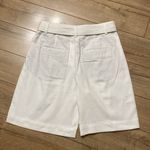 Vince NWT Belted Stretch Cotton & Linen Blend Shorts Photo 5