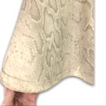 Diane Von Furstenberg  - Luanne Snake-Print Leather Skirt, Ivory - 2 Photo 12