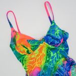 One Piece Vintage 80s Pacific Connections Neon Swimsuit Photo 4
