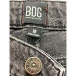 BDG  Urban Outfitters Black Denim Mini Skirt Raw Hem Distressed Sz M Grunge Edgy Photo 4