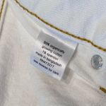 Elizabeth and James  High Rise Vintage White Straight Leg Denim Jeans‎ Size 10 Photo 9