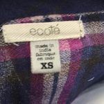 Urban Outfitters  UO Ecote Navy & Purple Plaid Top Photo 4