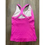 Lululemon Hot Pink Workout Tank Top Activewear Built In Bra Athletic size 4 Photo 2