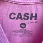 Johnny Cash Women’s Pink Acid Wash Walk The Line T Photo 1