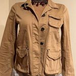 J.Crew Tan Classic Twill Weathered Utility Jacket Button Up Sz S Photo 0