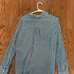 Pull & Bear Striped Button-Up Blouse Photo 2