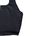 SheIn Square Neck Buttery Soft Fabric Black Cropped Top Photo 3