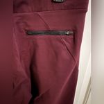 Athleta Venice Pintuck Pants Crop Ankle Pockets Antique Burgundy Wine Medium Photo 9