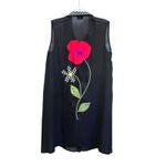 Gottex Black Sheer Sleeveless Bathing Suit Cover Up Tunic size M/ L Photo 2