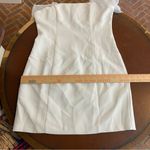 Amanda Uprichard  White Tia Organza Sleeve Mini Dress size medium bridal wedding Photo 10