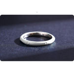 Boutique NEW Women's White Ceramic Pave Diamond Sterling Silver‎ Band Ring, Size 10 Photo 5