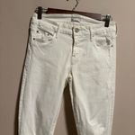 Mother Jeans Looker Ankle Fray Little Miss Innocent White Photo 3