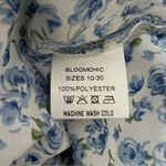 Bloomchic Women's  blue ditzy floral babydoll boho peasant top size 3x Photo 7