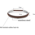 SILVER Tone Hairtie Cuff Bracelet NEW New in package Photo 2