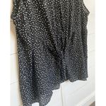 Torrid  Black White Polka Dot Blouse Tank Top Front-tie Summer Blouse 5X Photo 5
