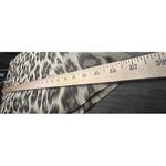 Talbots  Leopard Print A Line Midi Skirt 14 Linen Silk Earthy Flowy Modern Luxury Photo 7