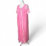 Vintage Peignoir Nightgown Robe Set Pink Photo 7