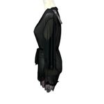 Shirley Of Hollywood Robe Black Mesh & Lace Size L Size L Photo 2