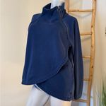 Athleta Cozy Karma Asym Pullover, Enchanted Blue SIZE LP Photo 6