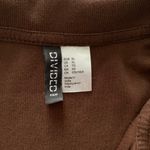 H&M Divided Brown Button Up Crop Top Photo 2