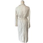 ZARA NWT FRAYED RUSTIC TRENCH COAT Linen Blend XS-S Belted Photo 11