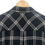 Rails Hunter Shirt Ash Cream Gray Plaid Long Sleeve Button Down Black Women’s S Photo 4
