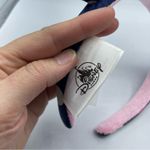 Disney  Parks Minne Mouse Blue Polka Dot Mouse Ears Headband Pink Glitter Photo 2