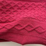 H&M Cable Knit Long Sleeve Sweater, Classic Woven Sweater, Pink/Red, Size Small Photo 14