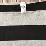 Gap New Mini Pencil Skirt XS 0 2 Black Gray Rugby Stripe Cotton Jersey Bodycon Photo 1