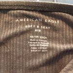 American Eagle  Extra Small XS Olive Green Ribbed Women's Tub Top Soft & Sexy Photo 4