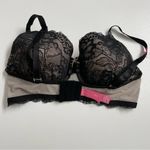 Isaac Mizrahi  Bra Perfect Coverage Lace Padded Underwire Adjustable Black Nude Photo 14