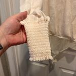 Lulus  Womens Bodysuit Size L Long Sleeve Floral‎ Textured Surplice Bridal Shower Photo 2