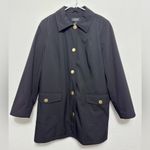 Dennis Basso Black Jacket XL Gold Buttons Plaid Lining Classic(C4) Photo 1