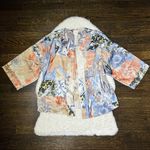 Chico's Chico’s Silky Mixed Floral Print Open Front Cardigan Photo 0