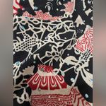 julie's closet ‎ Blouse Womens Size 1X Floral Embellished Kimono Style Red Black Photo 5