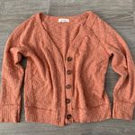 Vince Camuto Two By Women’s Long Sleeve Coral Button Up Light Cardigan Photo 2