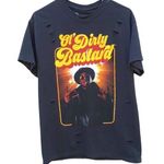 Ol Dirty Bastard Womens small/medium short sleeve black distressed graphic tee Photo 0