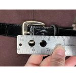 belt vegan leather goldtone buckle 1990s Black Photo 2